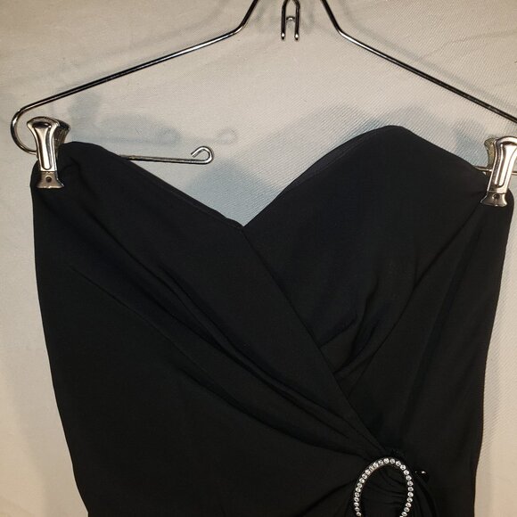 BB Collections Black Strapless Formal Dress - 10 - Picture 4 of 6